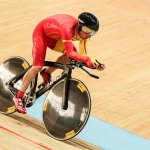 César Neira, en el Campeonato del Mundo de Ciclismo en Pista, Montichiari 2016.