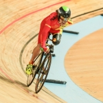 Juanjo Méndez, en el Campeonato del Mundo de Ciclismo en Pista, Montichiari 2016.