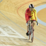 Amador Granados, en el Campeonato del Mundo de Ciclismo en Pista, Montichiari 2016.