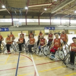  Selección española de baloncesto en silla de ruedas, durante una concentración en marzo de 2016.