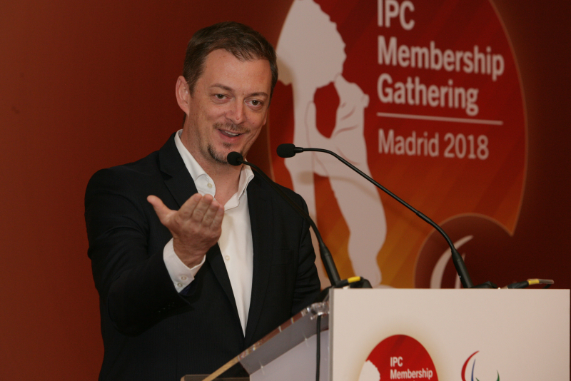 Andrew Parsons, en el IPC Gathering Madrid 2018