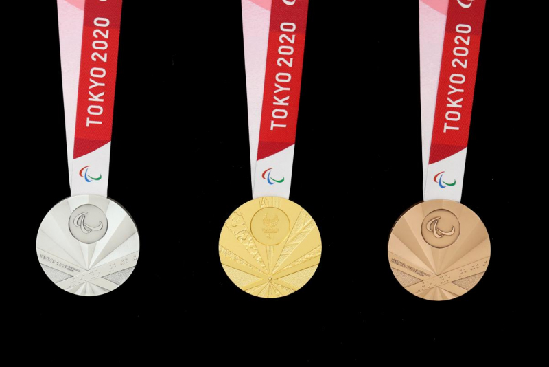 Las medallas que se entregarán en los Juegos Paralímpicos de Tokio 2020