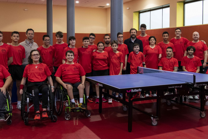 El Equipo de Promesas Paralímpicas de Tenis de Mesa