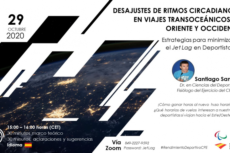 Seminario Estrategias para mitigar el jet lag en deportistas