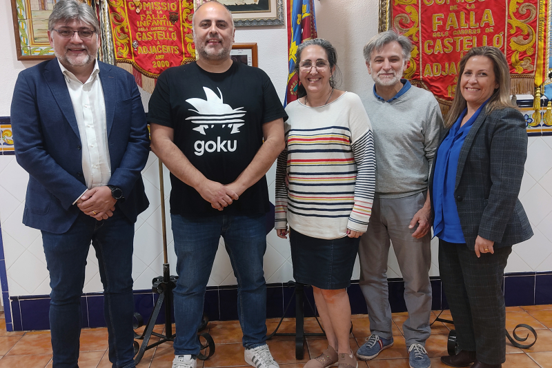 Los artistas falleros . Foto: Falla Castellón-Segorbe.