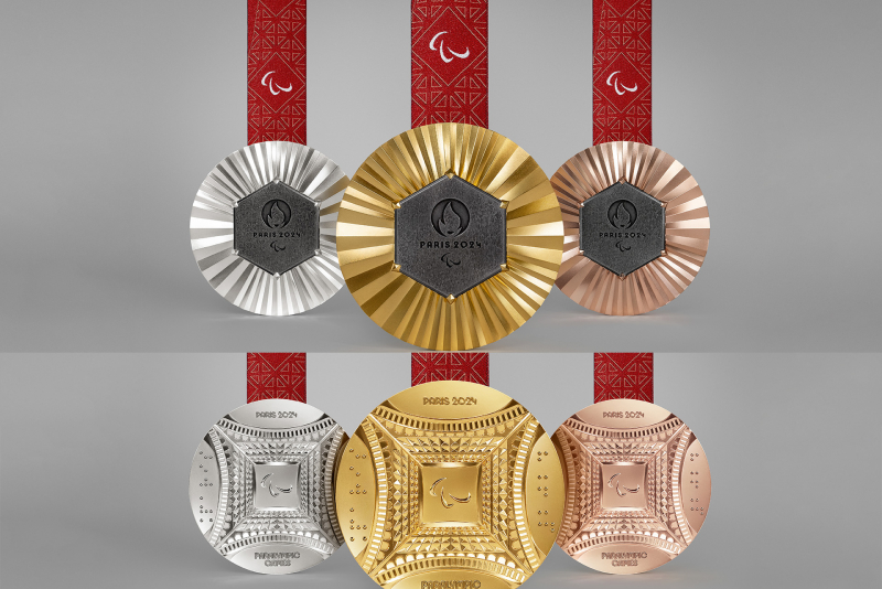 Anverso y reverso de las medallas paralímpicas