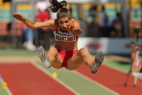 Este salto le dio a Sara Martínez la medalla de oro en el Europeo de Berlín.