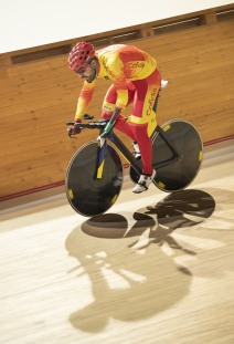 Alfonso Cabello, con la selección española en el Mundial de Ciclismo en Pista de Apeldoorn 2019.