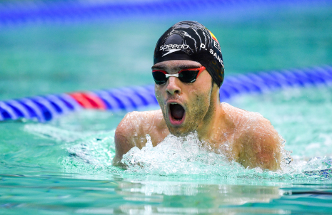 David Sánchez, durante la prueba de 200 estilos SM6 del Europeo de Dublín 2018