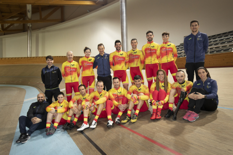 La selección española del Mundial de Ciclismo en Pista de Apeldoorn 2019.