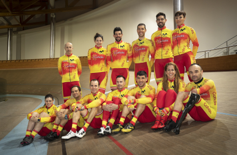 La selección española del Mundial de Ciclismo en Pista de Apeldoorn 2019.