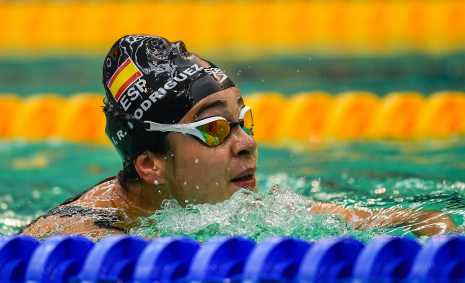 Inés Rodríguez, durante una de sus pruebas en Dublín 2018.