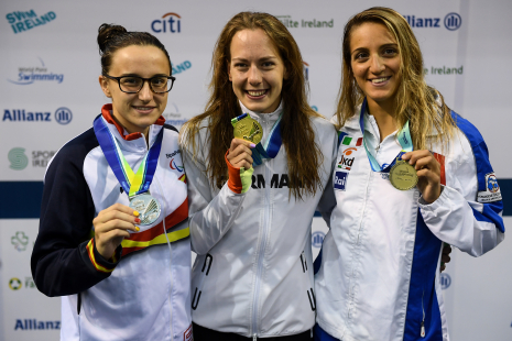 María Delgado, subcampeona de Europa de los 400 libres S12 en Dublín 2018