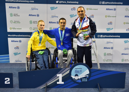 Miguel Ángel Martínez Tajuelo consiguió el bronce en los 50 libres S3 en el Europeo 2018