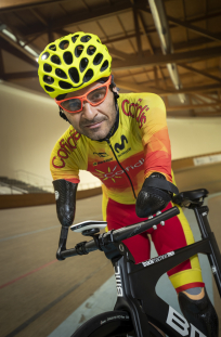 Ricardo Ten, con la selección española en el Mundial de Ciclismo en Pista de Apeldoorn 2019.