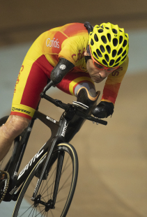 Ricardo Ten, con la selección española en el Mundial de Ciclismo en Pista de Apeldoorn 2019.