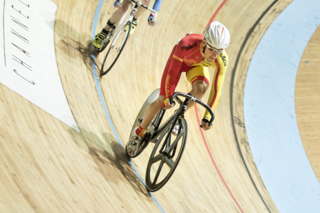 Eduardo Santas, en el Campeonato del Mundo de Ciclismo en Pista, Montichiari 2016.