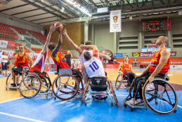 Partido España-Rusia Europeo baloncesto en silla Polonia 2019