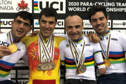Los cuatro medallistas españole