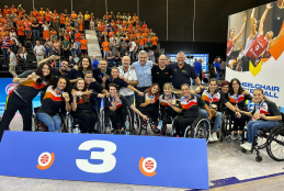 La selección femenina de baloncesto en silla de ruedas. Foto: FEDDF