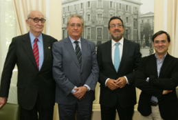 Juna Tamames, Vicente Duaso, Miguel Carballeda y Alberto Jofre