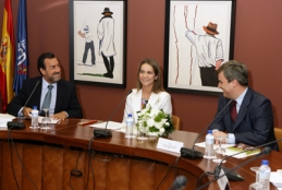Miguel Carballeda, la infanta Do�a elena y Miguel Cardenal