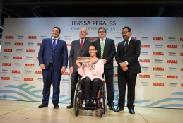 Teresa Perales recoge el premio Marca Leyenda