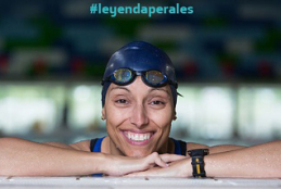 Teresa Perales en la piscina