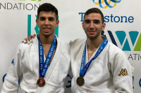 Álvaro Gavilán y Sergio Ibáñez posan con sus medallas