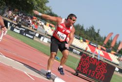 David Casinos gana la medalla de oro en el lanzamiento de peso (clase F11) en el Mundial de Lyon 2013