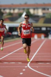 Gerard Descarrega, en los 400 metros (clase T12) del Mundial de Lyon 2013