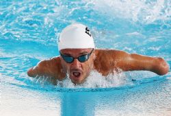 Ricardo Ten durante los 50 metros mariposa (S5), del Campeonato del Mundo de Natacin Paralmpica en Montreal, Canad.