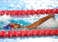 Miguel ngel Martnez en los 200 metros libres (S3), del Campeonato del Mundo de Natacin Paralmpica en Montreal, Canad.