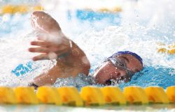 Dborah Font durante los 100 metros libre (S12), del Campeonato del Mundo de Natacin Paralmpica en Montreal, Canad.