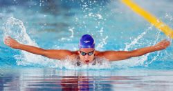 Carla Casals durante la serie de los 100 metros mariposa (S12), del Campeonato del Mundo de Natacin Paralmpica en Montreal, Canad.