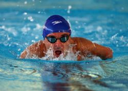 Ricardo Ten en la final de los 200 metros estilos (SM5), del Campeonato del Mundo de Natacin Paralmpica en Montreal, Canad.