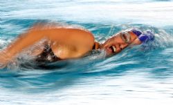 Marta Gmez durante la final de los 400 metros libre (S13), del Campeonato del Mundo de Natacin Paralmpica en Montreal, Canad.