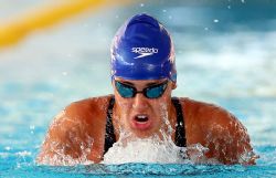 Michelle Alonso durante la serie de los 100 metros braza (S14), del Campeonato del Mundo de Natacin Paralmpica en Montreal, Canad.