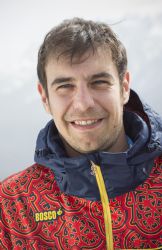 El entrenador de snowboard de la FEDDF, Albert Mallol.