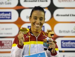 Teresa Perales en Glasgow 2015, Oro en 100m libres s5