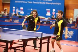 Mundial de Tenis de Mesa 2014. lvaro Valera y Jordi Morales