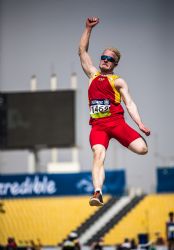 Ivn Cano, plata salto de longitud T13 Mundial Doha 2015