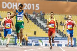 Deliber Rodrguez, 400m T20, Plata Mundial Atletismo Doha 2015