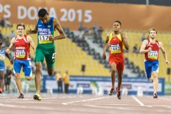 Deliber Rodrguez, 400m T20, Plata Mundial Atletismo Doha 2015