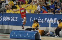 Jose Antonio Exposito, salto longitud T20, Mundial Atletismo Doha2015