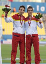 Gerard Descarrega y Marcos Blanquiño Plata 400m T11 Mundial Doha2015