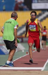 Xavi Porras, salto de longitud T11, Mundial Atletismo Doha2015