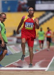 Xavi Porras, salto de longitud T11, Mundial Atletismo Doha2015