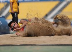 Xavi Porras, salto de longitud T11, Mundial Atletismo Doha2015