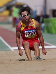 Xavi Porras, salto de longitud T11, Mundial Atletismo Doha2015